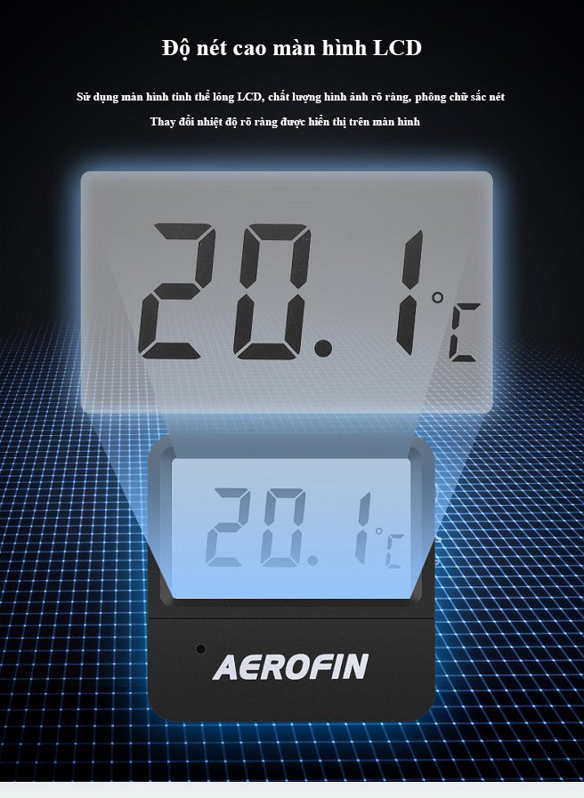 Nhiệt kế điện tử aerofin Pháp 12