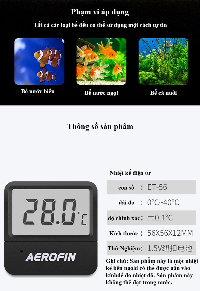 Nhiệt kế điện tử aerofin Pháp 6